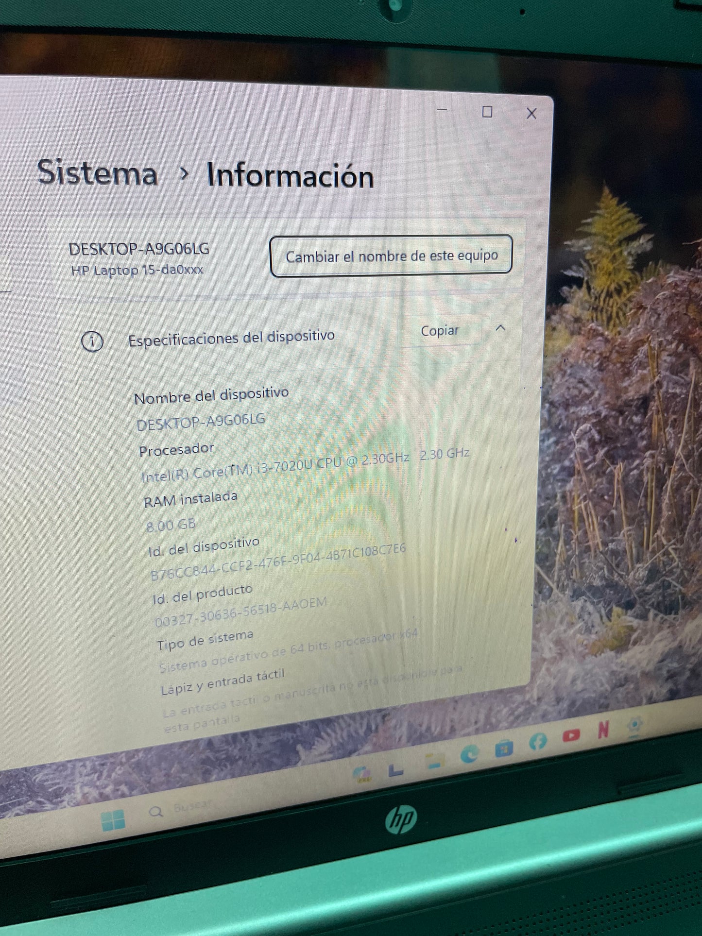 Laptop hp i3 grado B