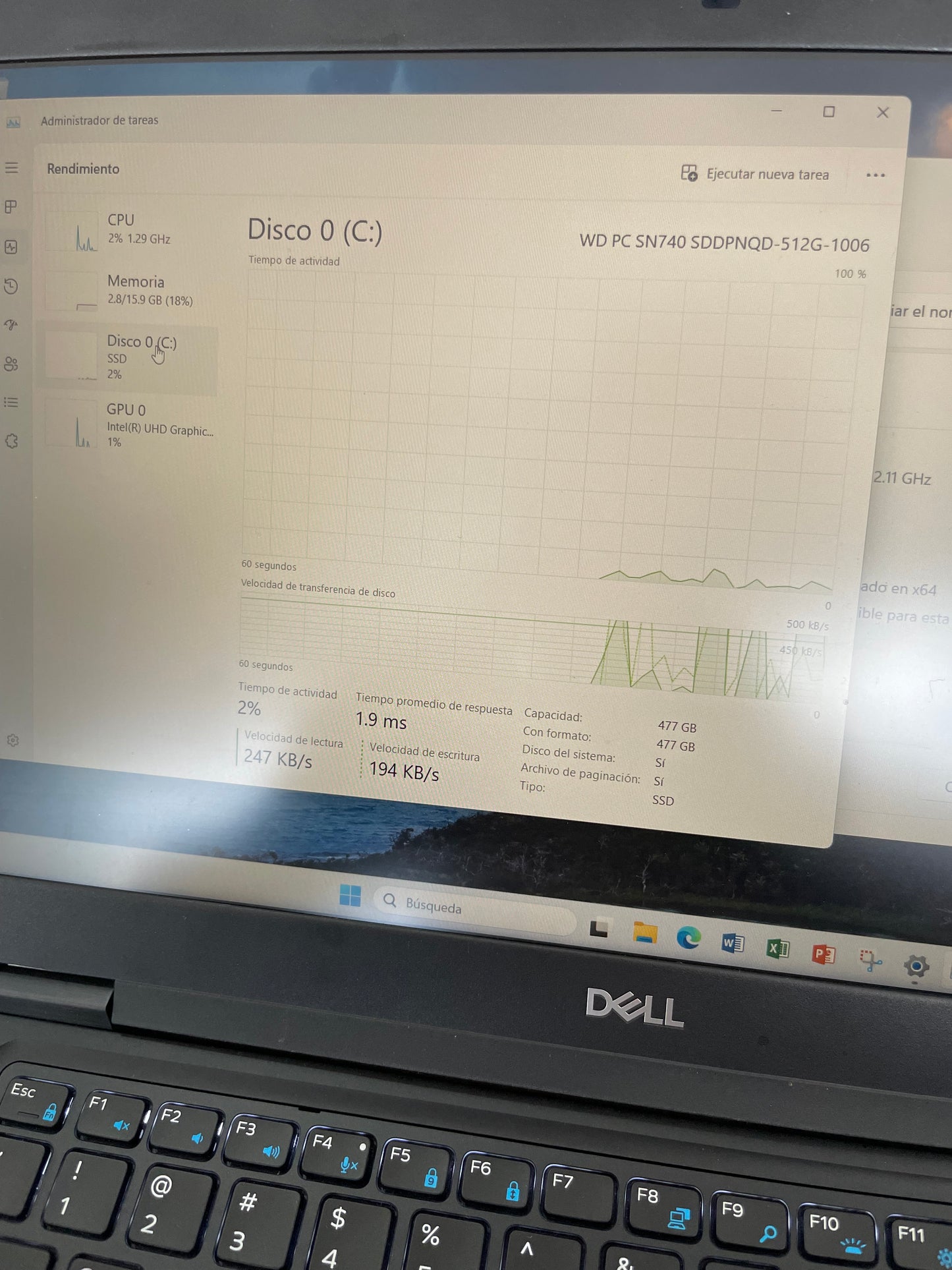 Laptop Dell Intel Core i7