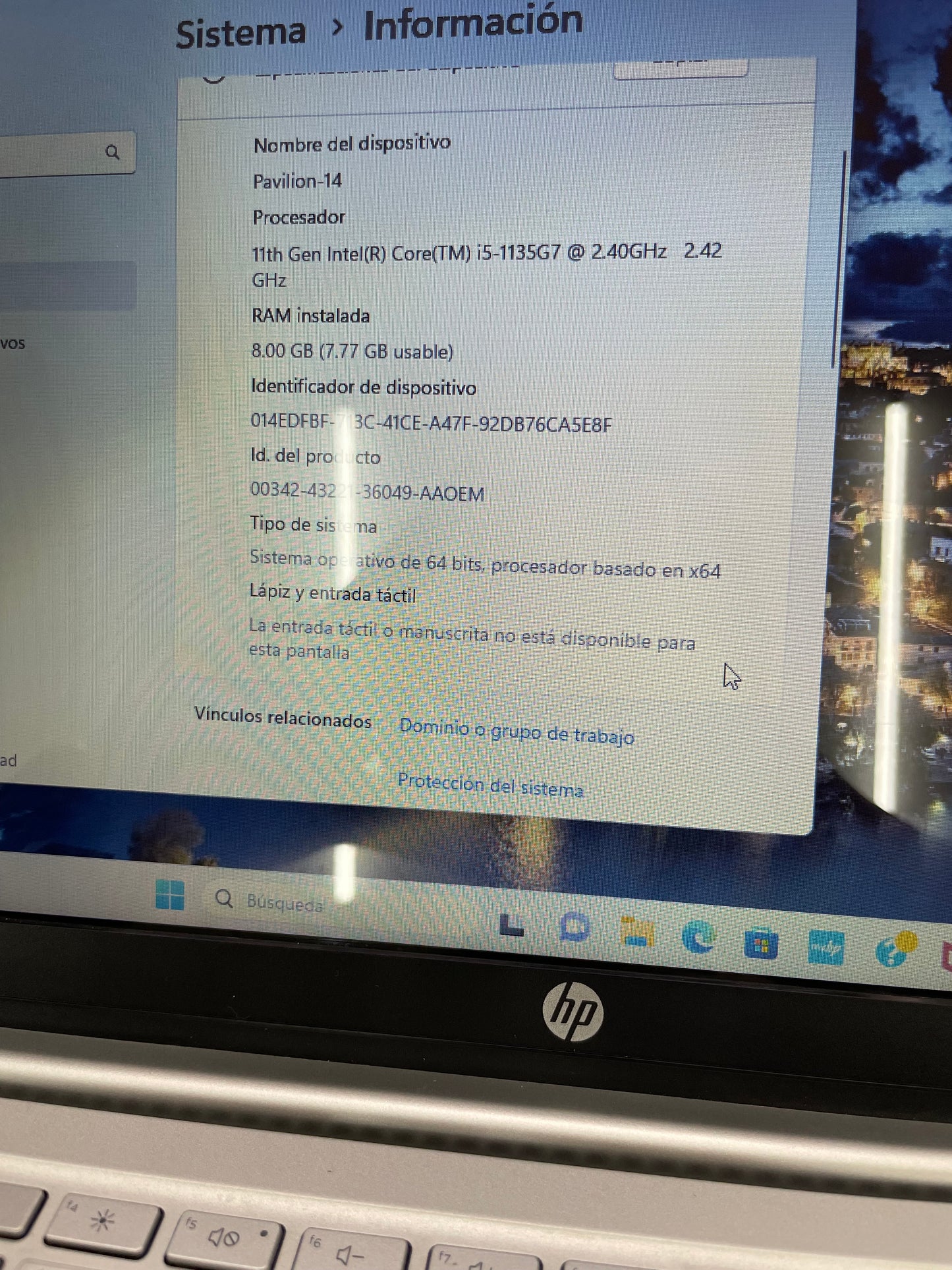Laptop hp i5 11th