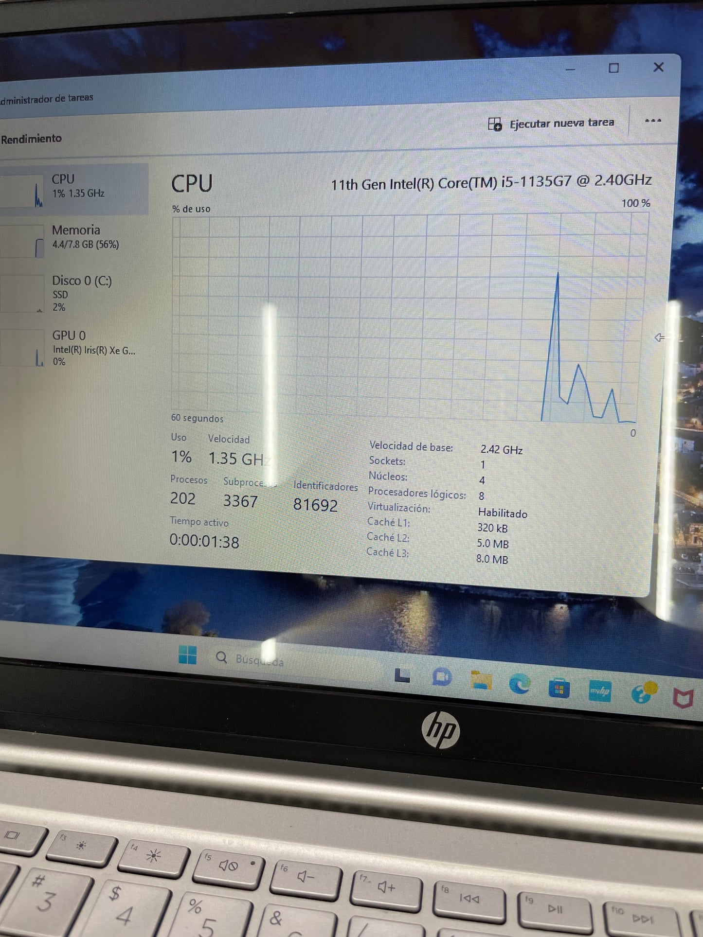 Laptop hp i5 11th