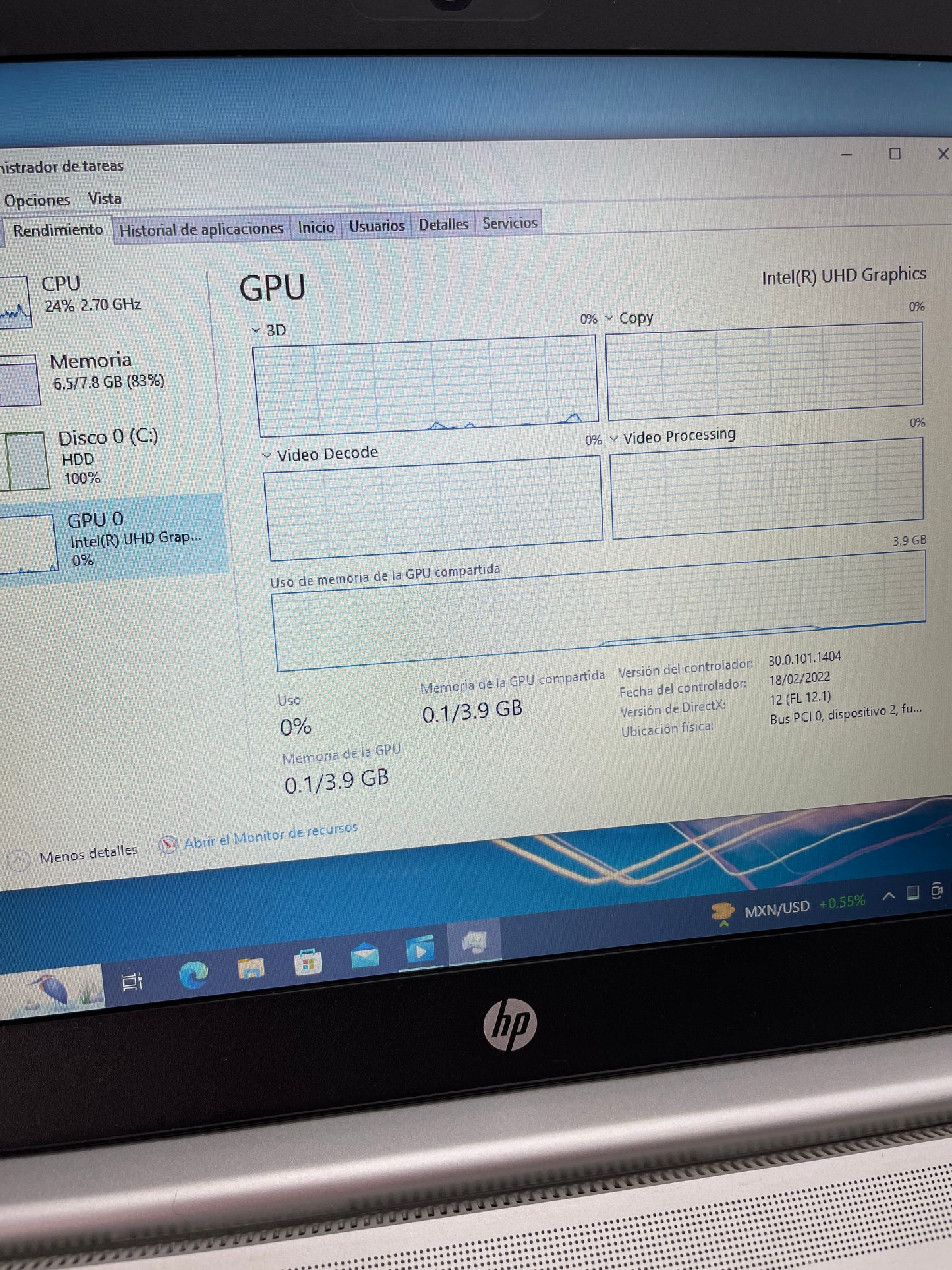 Laptop Hp Probook G7