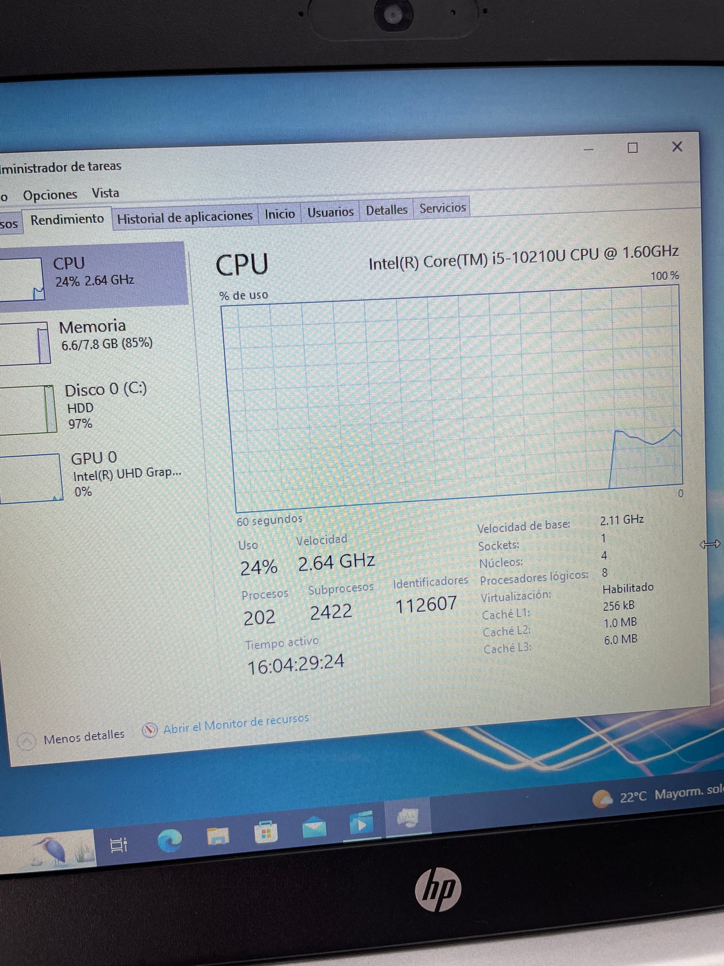 Laptop Hp Probook G7