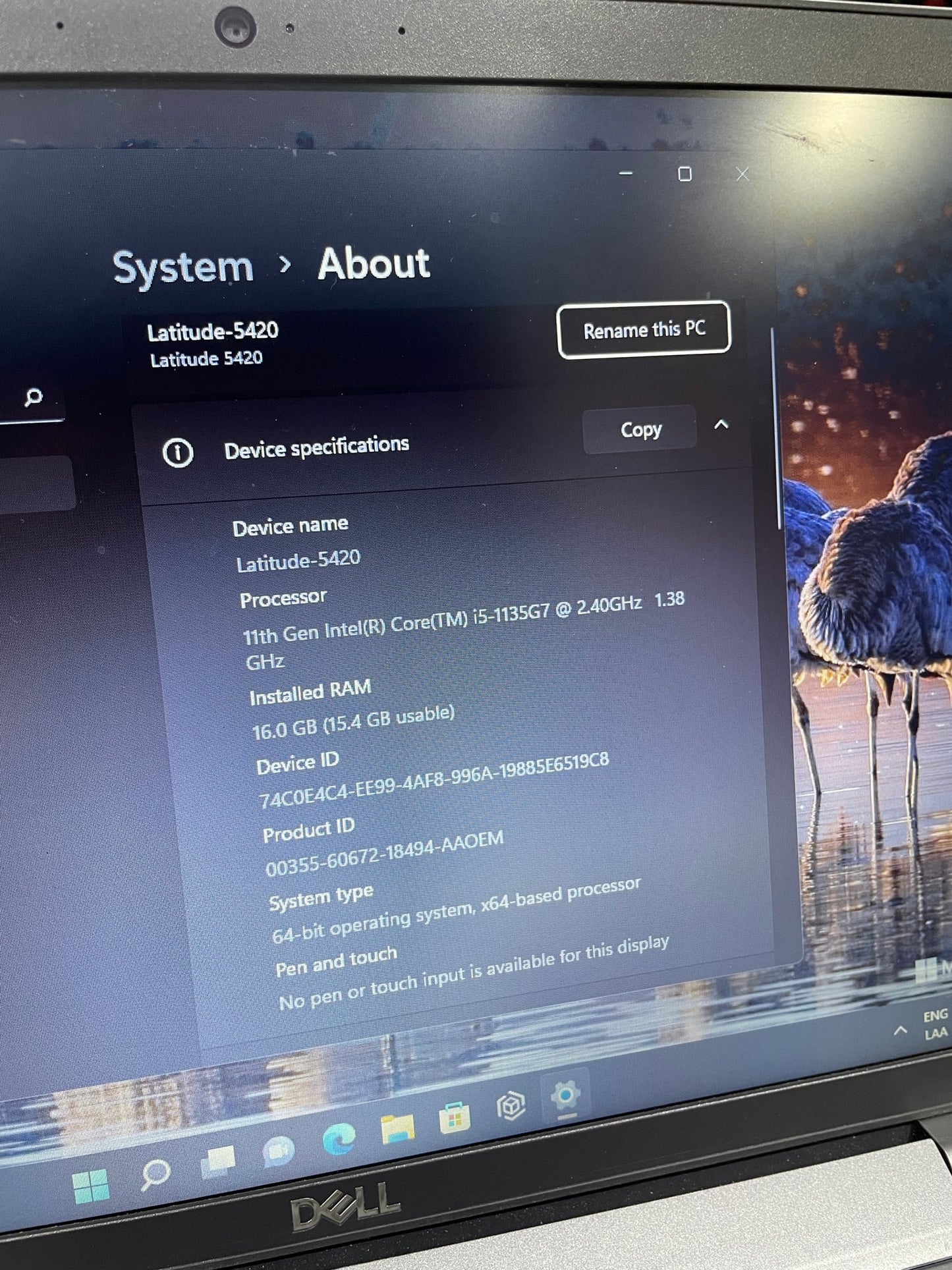 Laptop Dell Latitude 5420 i5 11th