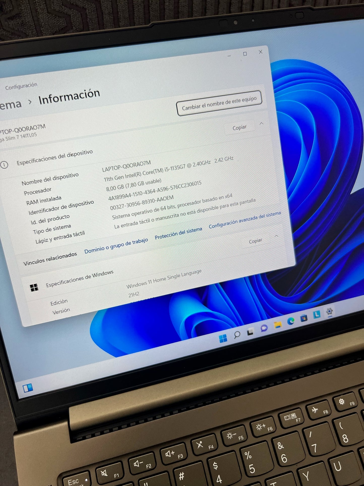 Lenovo Yoga Slim 7 i5 11Th
